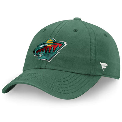 Fanatics Core Unstructured Primary Logo Adjustable Hat - Minnesota Wild - TheHockeyShop.com