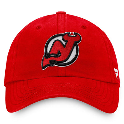 Fanatics Core Unstructured Primary Logo Adjustable Hat - New Jersey Devils - TheHockeyShop.com