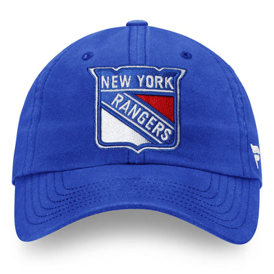 Fanatics Hats Fanatics Core Unstructured Primary Logo Adjustable Hat - New York Rangers OSFM / Blue - TheHockeyShop