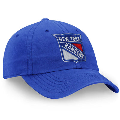 Fanatics Hats Fanatics Core Unstructured Primary Logo Adjustable Hat - New York Rangers OSFM / Blue - TheHockeyShop