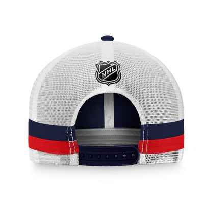 Fanatics Fundamental Structured Trucker w/Stripes Hat - Montreal Canadiens - TheHockeyShop.com