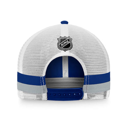 Fanatics Fundamental Structured Trucker w/Stripes Hat - Toronto Maple Leafs - TheHockeyShop.com