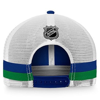 Fanatics Fundamental Structured Trucker w/Stripes Hat - Vancouver Canucks - TheHockeyShop.com