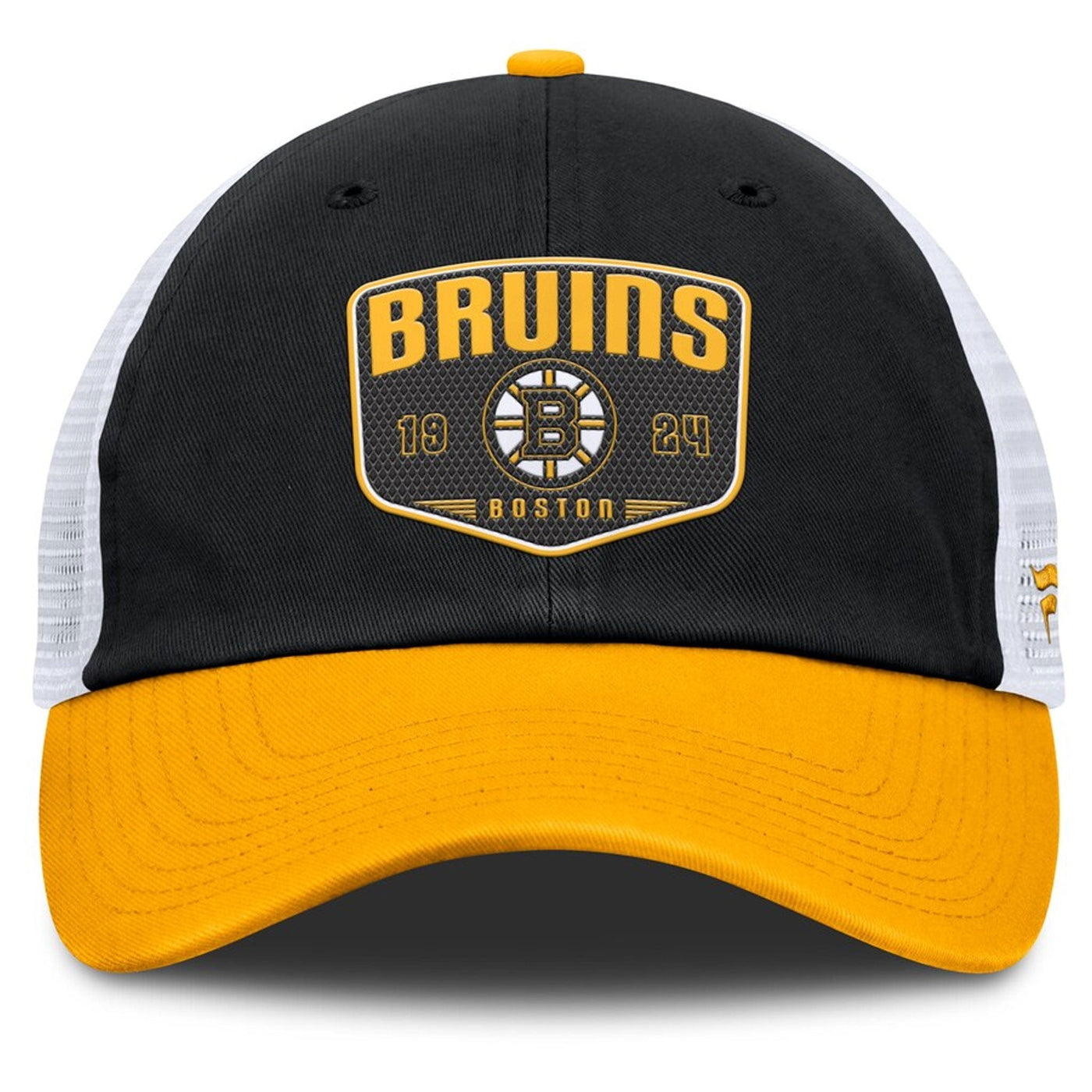 Fanatics One-Timer Cotton Structured Adjustable Mesh Hat - Boston Bruins - TheHockeyShop.com
