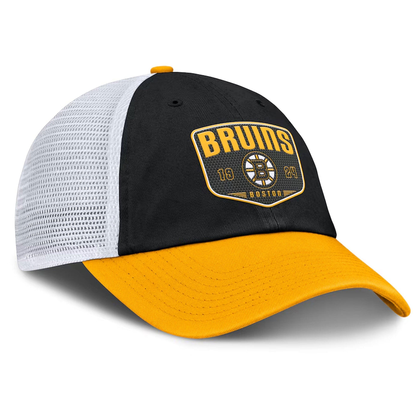 Fanatics One-Timer Cotton Structured Adjustable Mesh Hat - Boston Bruins - TheHockeyShop.com