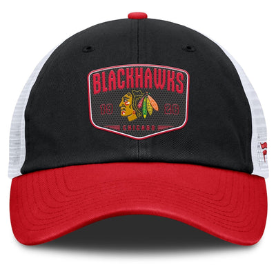 Fanatics One-Timer Cotton Structured Adjustable Mesh Hat - Chicago Blackhawks - TheHockeyShop.com