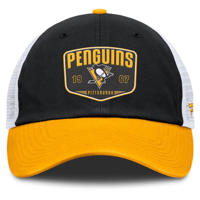 Fanatics One-Timer Cotton Structured Adjustable Mesh Hat - Pittsburgh Penguins - TheHockeyShop.com