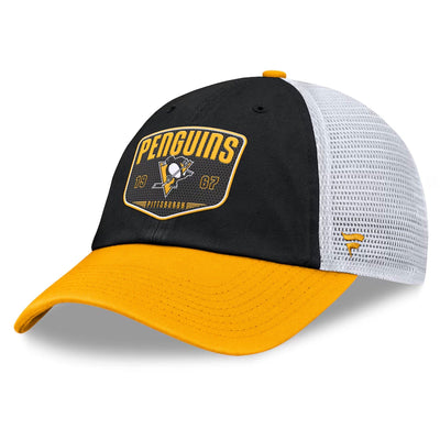 Fanatics One-Timer Cotton Structured Adjustable Mesh Hat - Pittsburgh Penguins - TheHockeyShop.com
