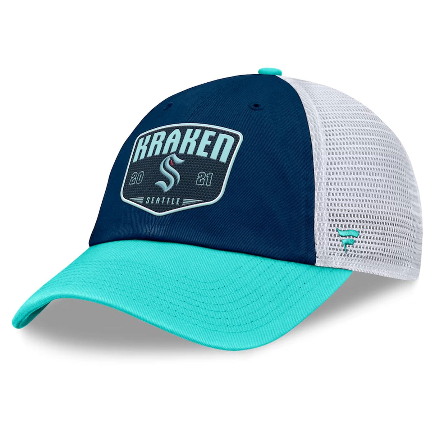Fanatics One-Timer Cotton Structured Adjustable Mesh Hat - Seattle Kraken - TheHockeyShop.com