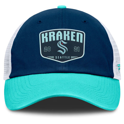Fanatics One-Timer Cotton Structured Adjustable Mesh Hat - Seattle Kraken - TheHockeyShop.com