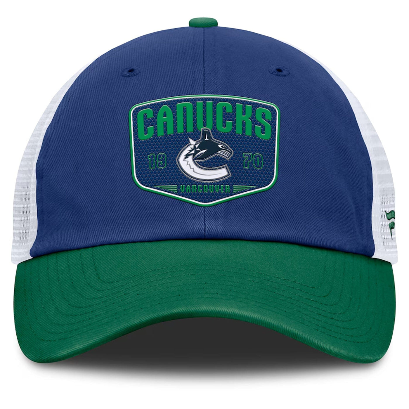 Fanatics One-Timer Cotton Structured Adjustable Mesh Hat - Vancouver Canucks - TheHockeyShop.com