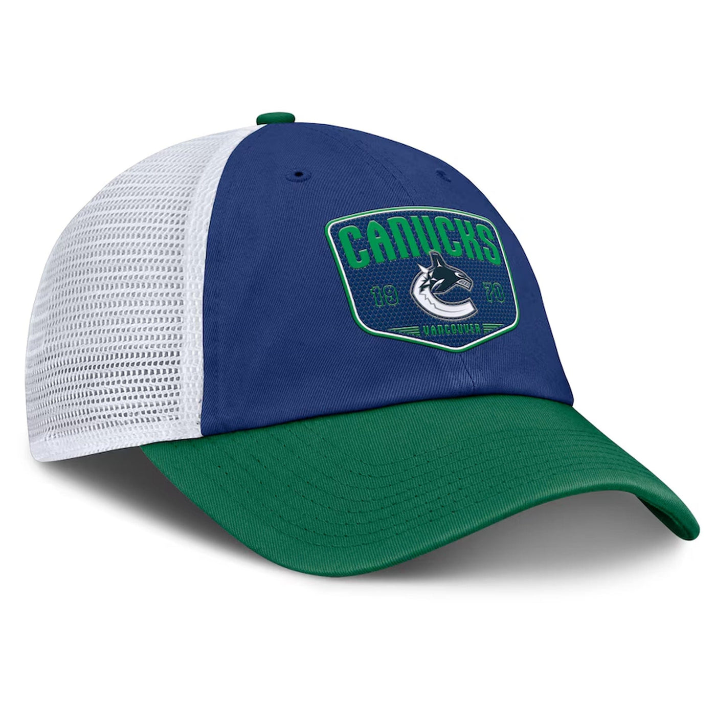 Fanatics One-Timer Cotton Structured Adjustable Mesh Hat - Vancouver Canucks - TheHockeyShop.com
