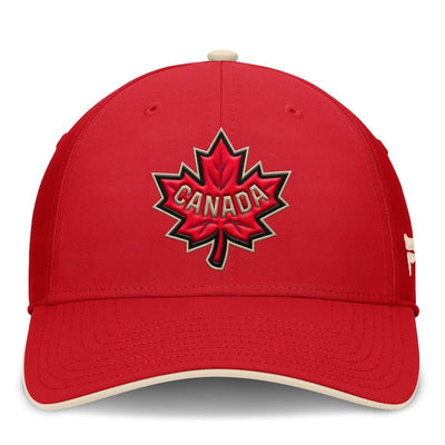 Men's Canada Fanatics Red 2025 4 Nations Face-Off Stretch Fit Hat - TheHockeyShop.com