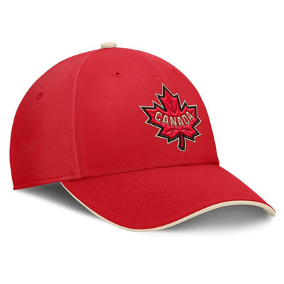 Men's Canada Fanatics Red 2025 4 Nations Face-Off Stretch Fit Hat - TheHockeyShop.com