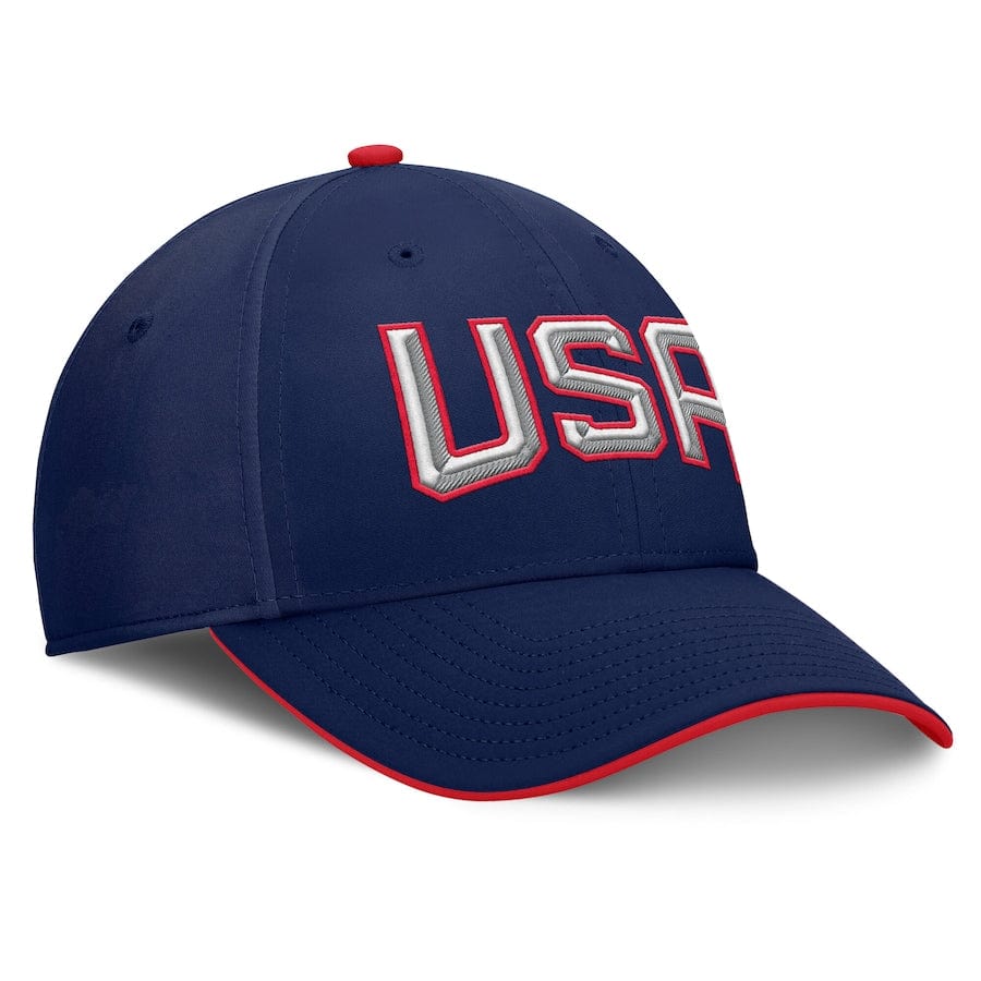 Men's USA Fanatics Navy 2025 4 Nations Face-Off Stretch Fit Hat - TheHockeyShop.com