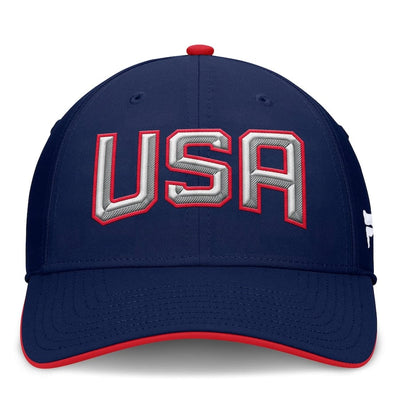 Men's USA Fanatics Navy 2025 4 Nations Face-Off Stretch Fit Hat - TheHockeyShop.com