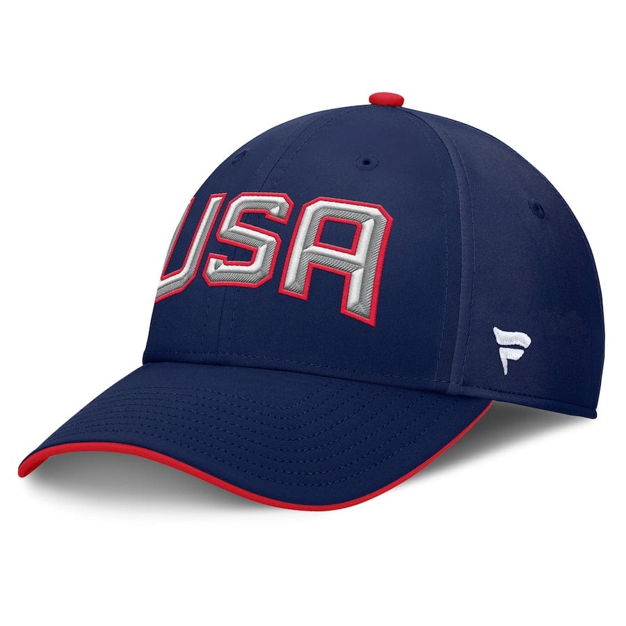 Men's USA Fanatics Navy 2025 4 Nations Face-Off Stretch Fit Hat - TheHockeyShop.com
