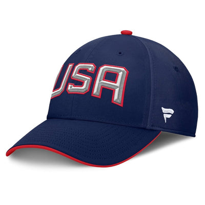 Men's USA Fanatics Navy 2025 4 Nations Face-Off Stretch Fit Hat - TheHockeyShop.com