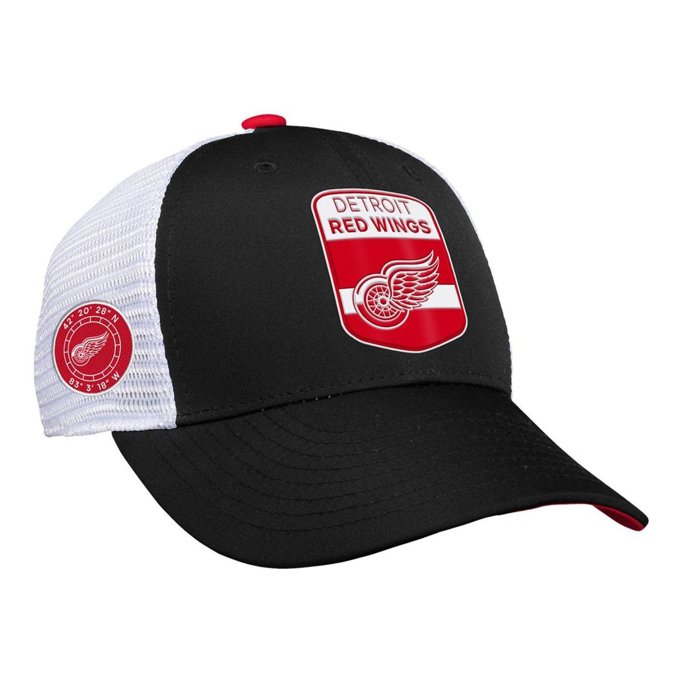 Outer Stuff NHL Draft Structured Trucker Youth Hat - Detroit Red Wings - TheHockeyShop.com