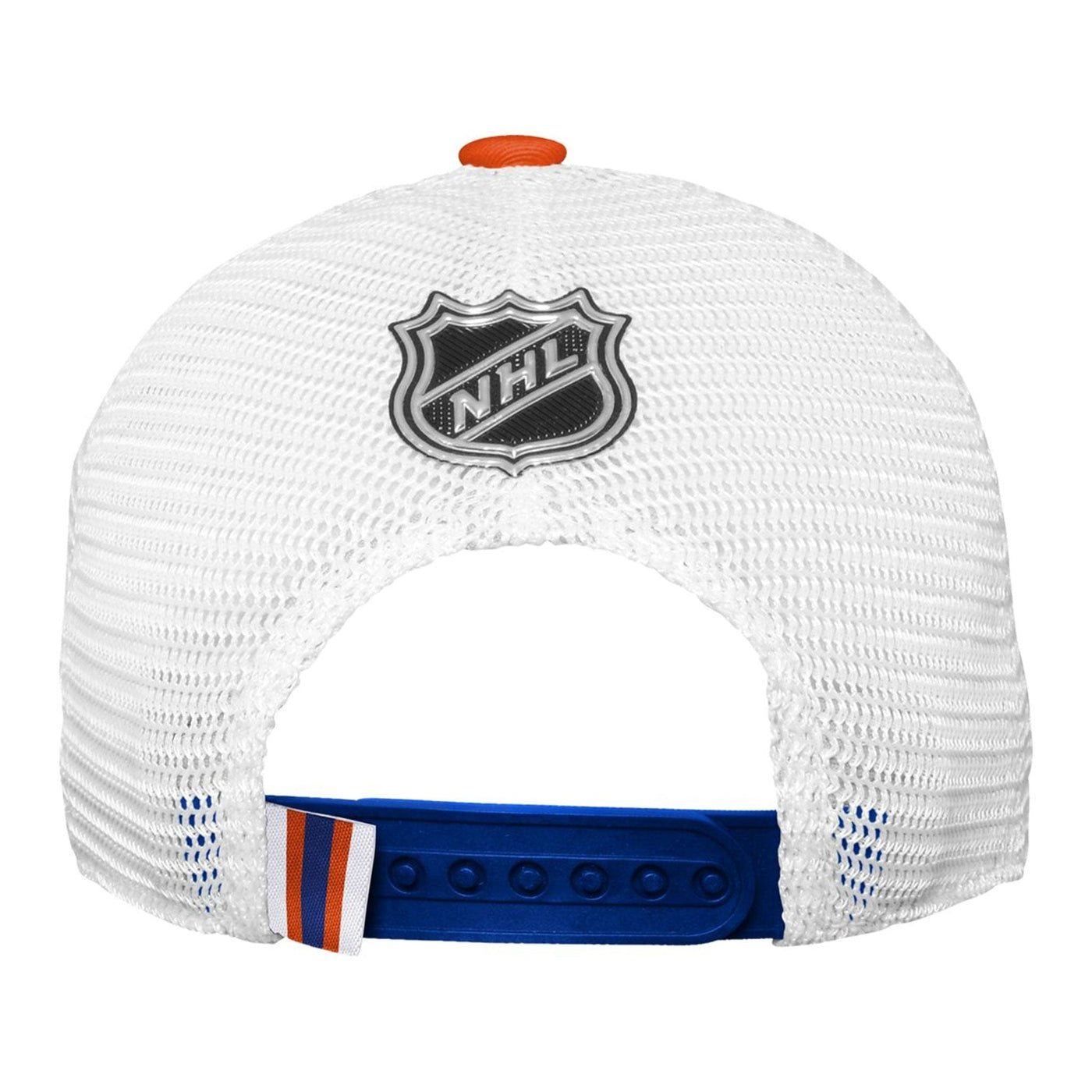 Outer Stuff NHL Draft Structured Trucker Youth Hat - Edmonton Oilers - TheHockeyShop.com