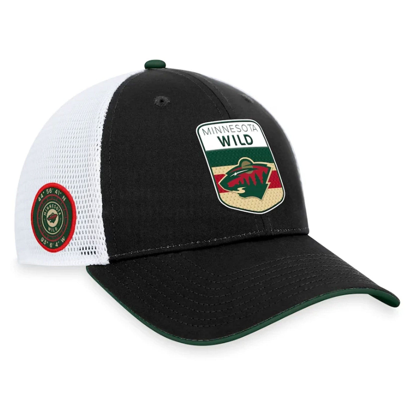 Outer Stuff NHL Draft Structured Trucker Youth Hat - Minnesota Wild - TheHockeyShop.com
