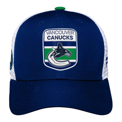 Outer Stuff NHL Draft Structured Trucker Youth Hat - Vancouver Canucks - TheHockeyShop.com