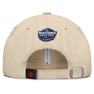 Women's Canada Fanatics Natural 2025 4 Nations Face-Off Adjustable Hat - TheHockeyShop.com