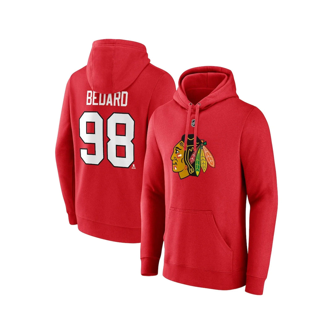 Fanatics Auth N&N Mens Hoody Chicago Blackhawks Connor Bedard