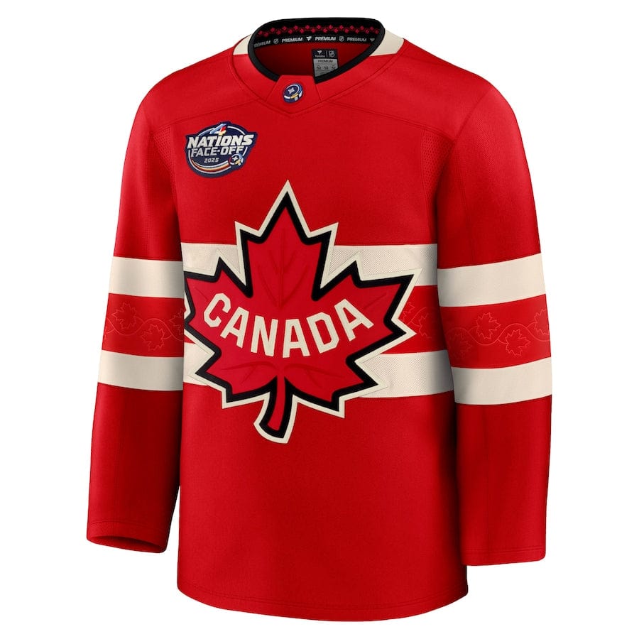 Canada Fanatics 2025 4 Nations Face-Off Premium Jersey - Red - TheHockeyShop.com