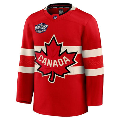 Canada Fanatics 2025 4 Nations Face-Off Premium Jersey - Red - TheHockeyShop.com