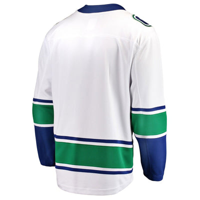 Fanatics Breakaway Senior Away Jersey - Vancouver Canucks White Orca - TheHockeyShop.com