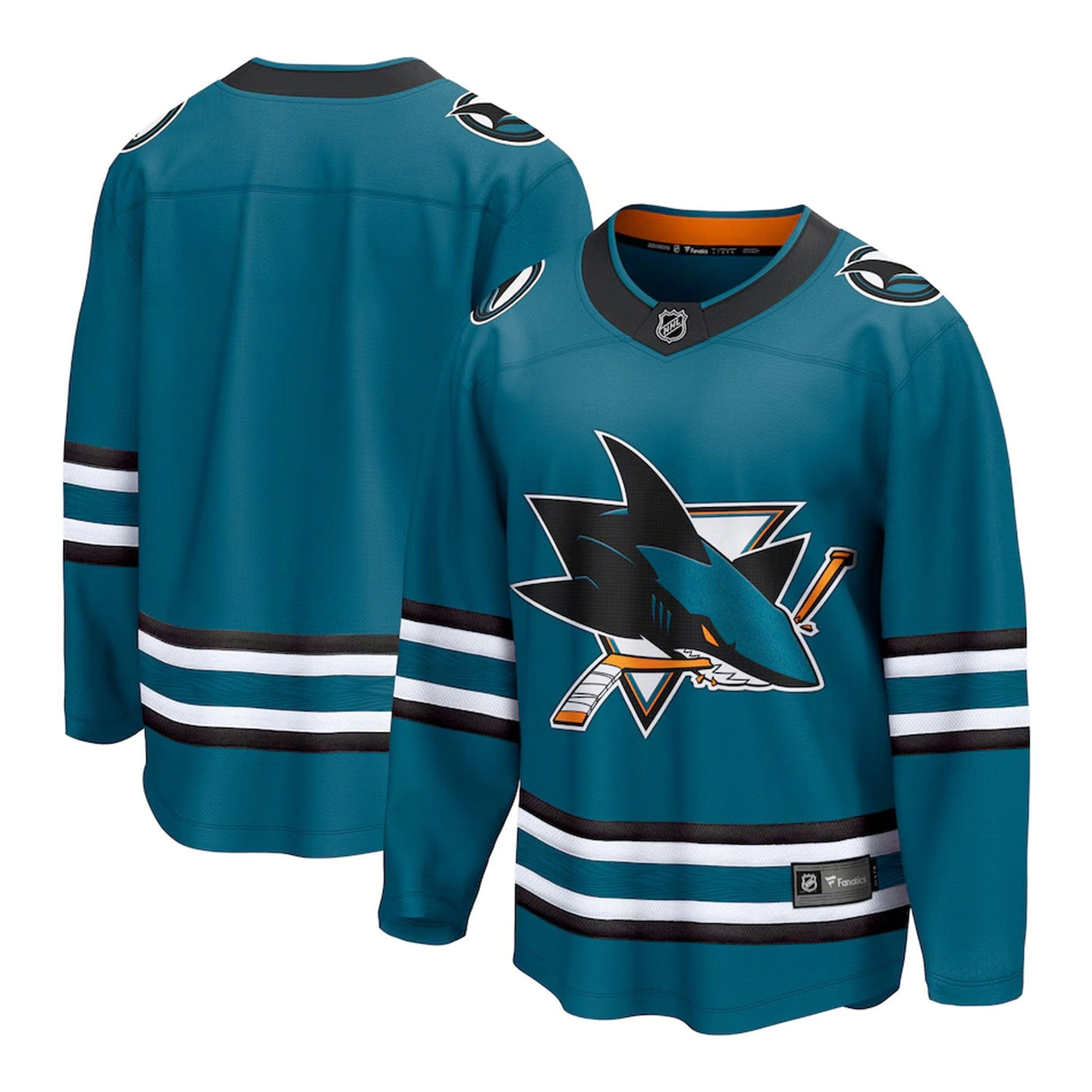 Fanatics Breakaway Senior Home Jersey - San Jose Sharks - TheHockeyShop.com
