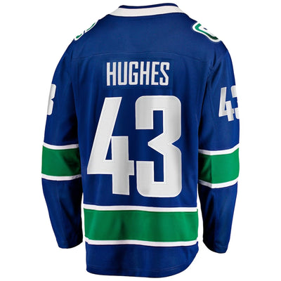 Fanatics Breakaway Senior Home Jersey - Vancouver Canucks - Quinn Hughes - TheHockeyShop.com