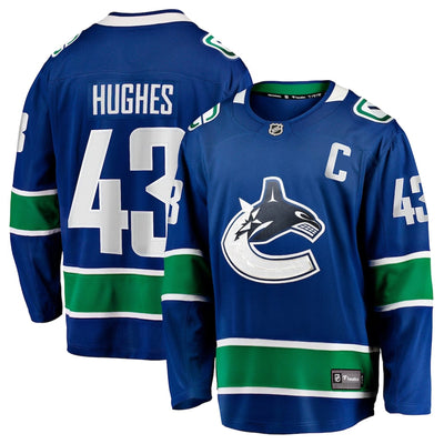 Fanatics Breakaway Senior Home Jersey - Vancouver Canucks - Quinn Hughes - TheHockeyShop.com