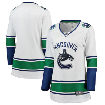 Fanatics Breakaway Womens Away Jersey - Vancouver Canucks White Orca - TheHockeyShop.com