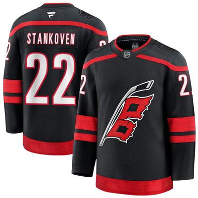 Fanatics NHL Jerseys Fanatics Premium Senior Home Jersey - Carolina Hurricanes Logan Stankoven 52 (L) - TheHockeyShop