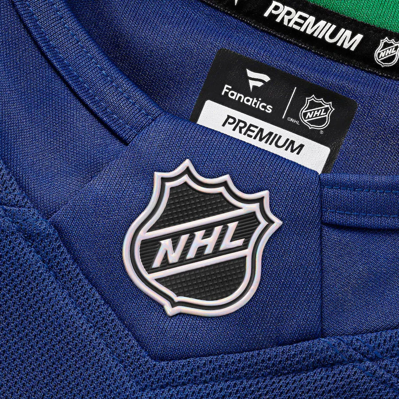 Fanatics Premium Senior Home Jersey - Vancouver Canucks Royal Orca - TheHockeyShop.com
