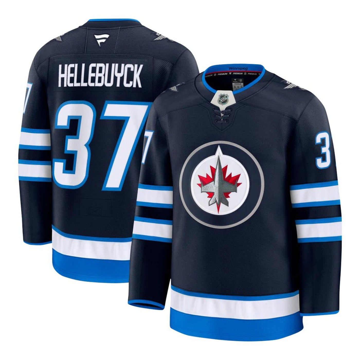 Fanatics Premium Senior Home Jersey - Winnipeg Jets Connor Hellebuyck - TheHockeyShop.com