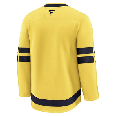 Sweden Fanatics 2025 4 Nations Face-Off Premium Jersey - Yellow - TheHockeyShop.com