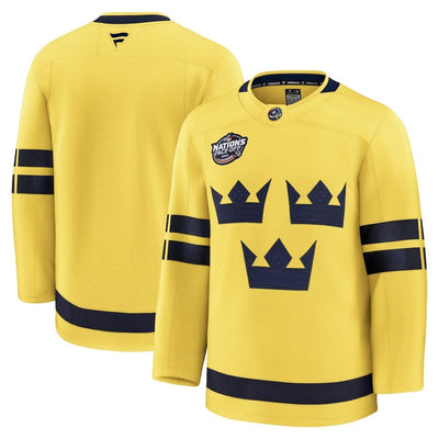 Sweden Fanatics 2025 4 Nations Face-Off Premium Jersey - Yellow - TheHockeyShop.com