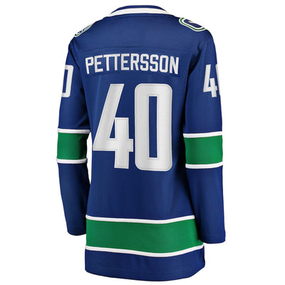Fanatics Breakaway Womens Home Jersey - Vancouver Canucks Royal Orca - Elias Pettersson - TheHockeyShop.com
