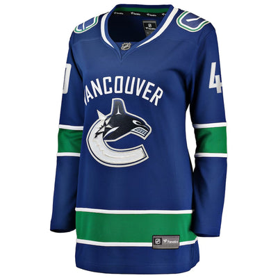 Fanatics Breakaway Womens Home Jersey - Vancouver Canucks Royal Orca - Elias Pettersson - TheHockeyShop.com