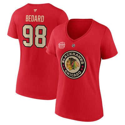 Chicago Blackhawks Fanatics Authentic N&N Womens Shirt - Connor Bedard - TheHockeyShop.com