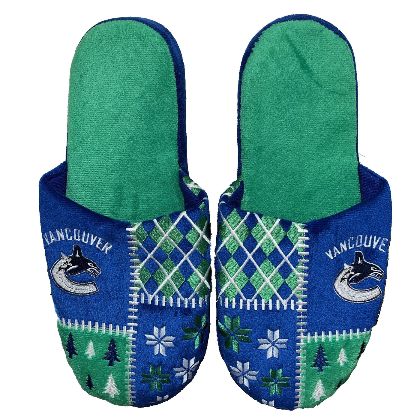 Forever Collectibles Holiday Forever Collectibles NHL Adult Ugly Slippers - Vancouver Canucks Vancouver Canucks / S - TheHockeyShop