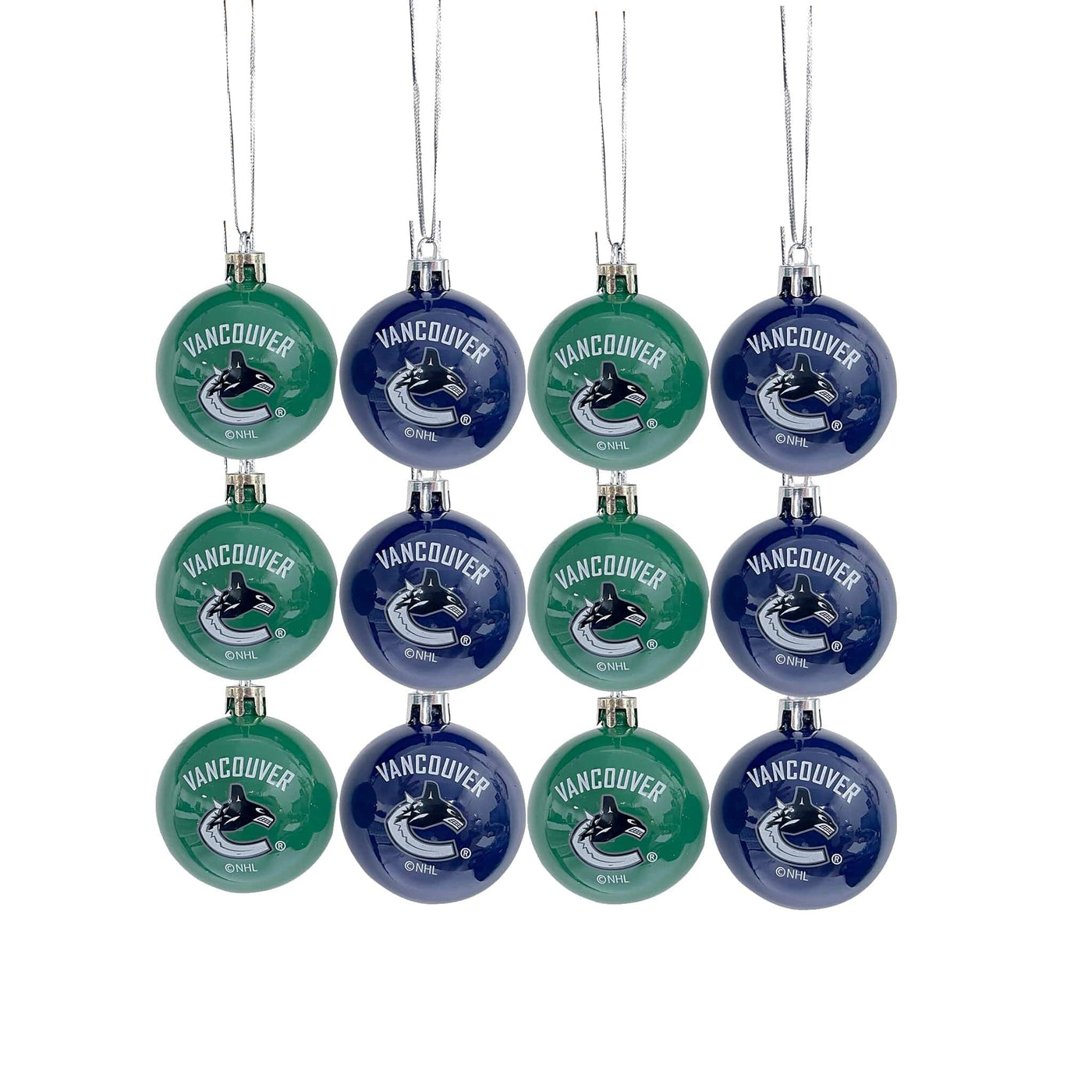 Forever Collectibles NHL Plastic Ball Ornament (12-Pack) - Vancouver Canucks - TheHockeyShop.com