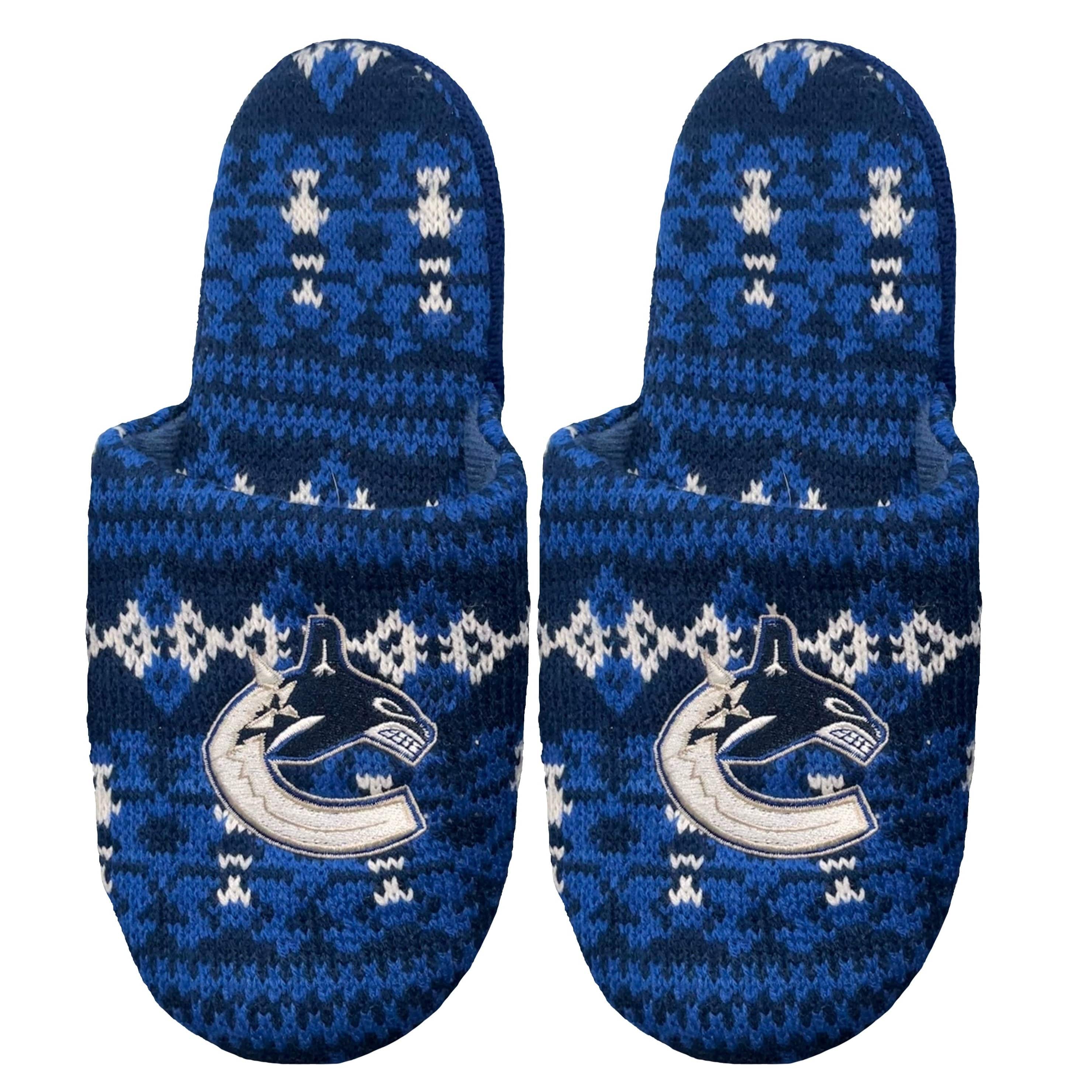 NHL Aztec Adult Slippers Vancouver Canucks