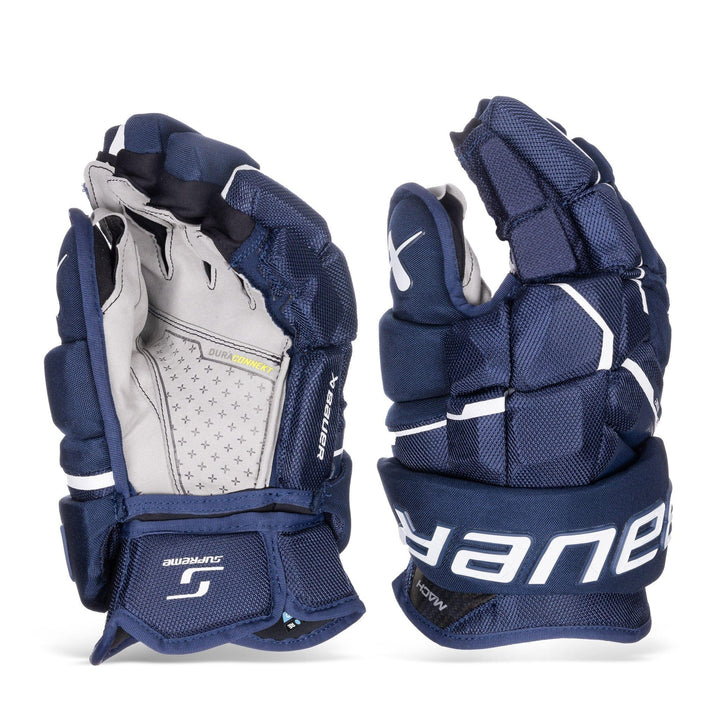 bauer mach handschuhe Supreme Senior Hockey Gloves boxing coach mitts Größe:7,5 More flex and added Fahr Rad im Tal