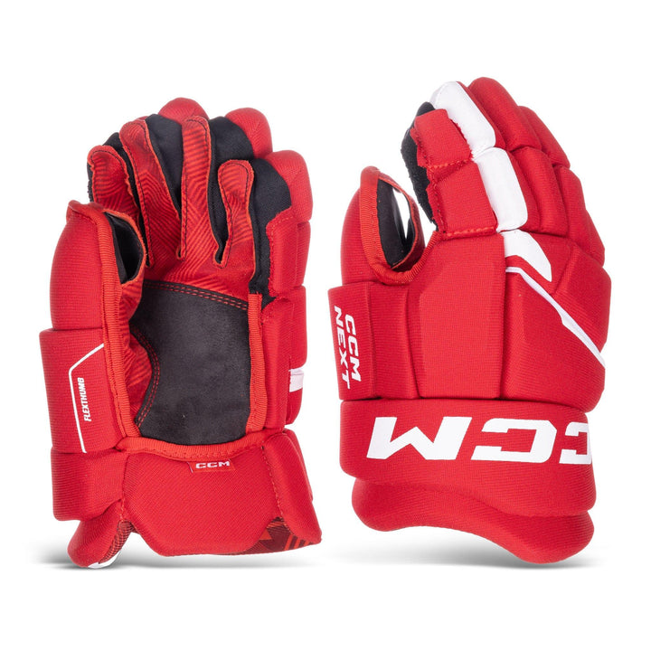 Guantes De Hockey Sobre Hielo CCM Next Senior – Protección Ligera, Palma Sensalast Y Puño Corto Para Máxima Movilidad