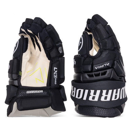 Warrior Alpha LX3 Pro Senior Hockey Gloves Black / 14