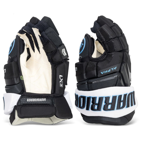 Warrior Alpha LX3 Pro Stock Senior Hockey Gloves - Utah Mammoth Black/White 13" - The Hockey Shop